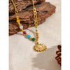 Collier Pendentif Soleil Perles Pierre Naturelle France