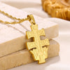 Collier ras du cou avec breloque crucifix pour rappeur