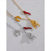 Unique Palm Red Chili Charm Pendant Necklace