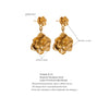 Stereoscopic Flower Dangle Earring