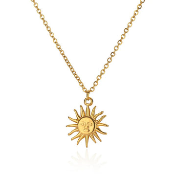 Creative Vintage Sun Pendant Necklace