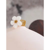 Natural Shell Flower Open Ring