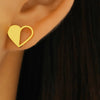 Romantic Exquisite Heart Pendant Korean Earring