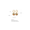 Bohemian Rainbow Drop Hoop Earring