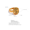 Star Moon Colorful Eye Charms Ring