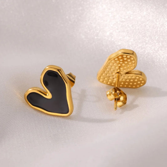 Minimalist Heart Shape Stud Earring