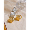 High Quality Metal Square Hollow Cast Earring