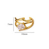 Fashion Square Zircon Geometric Ring