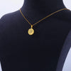 Star Disc Pendant Necklace