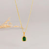 Emerald Cubic Zirconia Pendant Necklace