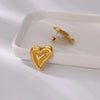 Elegant Minimalist Twisted Heart Earring