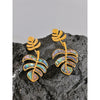 Big Leaves Drop Dangle Statement Earring