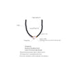 Black Crystal Beads Natural Pearl Collar Necklace