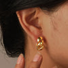 Boucle d'oreille créole torsadée II