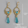 Bohemian Inlaid Blue Stone Drop Earring