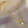 Gemstones Heart Pendant Necklace