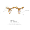 Luxury Shiny Zirconia Water Drop Small Earring