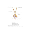 Fashion Envelope Natural Shell Pendant Necklace