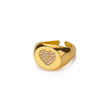 Trendy Herz Hochzeit Hochwertiger Ring