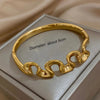 Gold Fashion Wave Bracelet