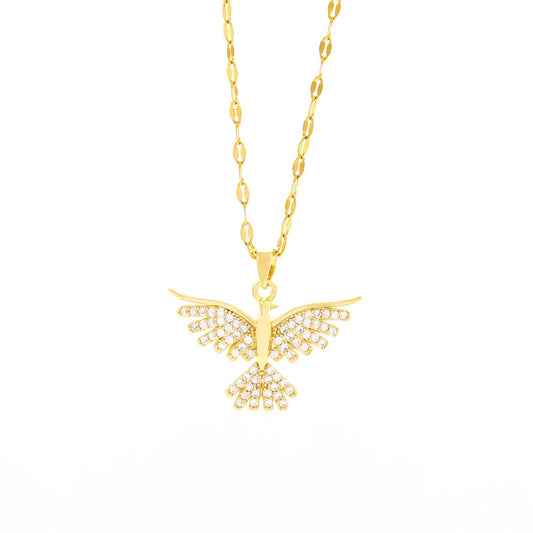 Vintage Phoenix Pendant Necklace