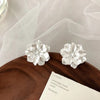 Acrylic Camellia Girl Stud Earring