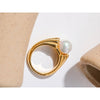 Tarnish-Resistant Shell Pearl Fashion Ring