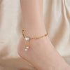 Circular Time Scale Golden Anklet