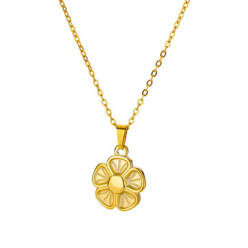 Vintage Flower Pendant Necklace