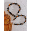 Natural Smoke Quartz Tiger Stone Beads Unisex Bracelet