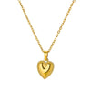 Vintage Glossy Heart Pendant Necklace