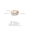 Delicate Fashion Imitation Pearls Zirconia Adjustable Gold Ring