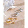 Elegant Imitation Pearls Geometric Chain Earring