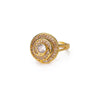 Round Zircon Stainless Ring