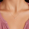 Clavicle Zircon Pendant Necklace