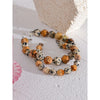 Natural Stone 100% Spotted Beads Handmade Bracelet