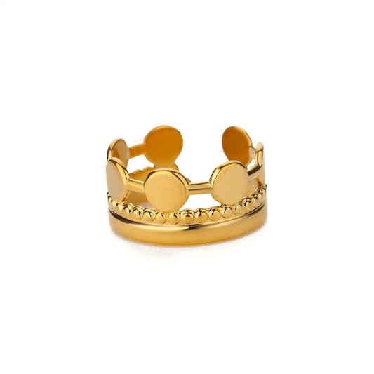 Fashion Multilayer Crown Ring