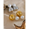 Elegant Imitation Pearls Ball Big Drop Earring