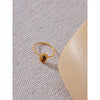 Fashion Natural Stone Oval Thin Chic Ring