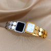 Dickes Armband in Gold- und Silberfarbe