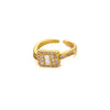 Stylish Zircon Square Ring