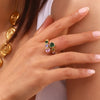 New Peach Heart Zircon High-end Ring