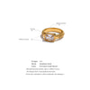 Premium Vintage Fashion Gold Finger Ring