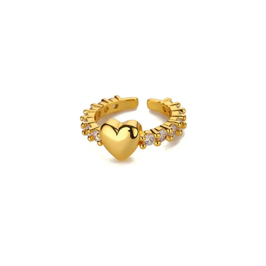 Zircon Small Heart Ring