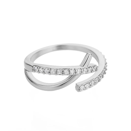 Zircon X-Curve Open Ring