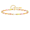 Bohemia Colorful Enamel Twisted Chain Bracelet