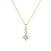 Zircon Prata Pendant Necklace