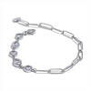 Delicate Shiny Zirconia Chain Fashion Bracelet