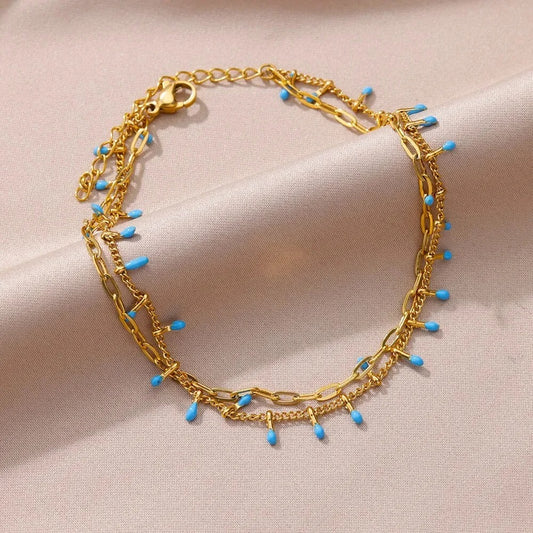 Bohemian Beads Chain Anklet