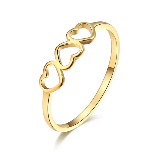 Three Hearts Wedding Ring